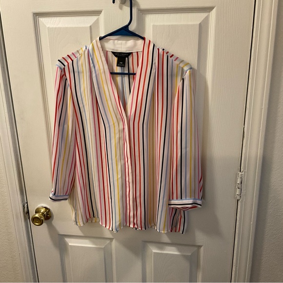 Investments Tops - Investments Red and Yellow Button Down Shirt